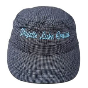 District Army Cap Hat Blue Gray Payette Lake Cruises Embroidered Strapback OS